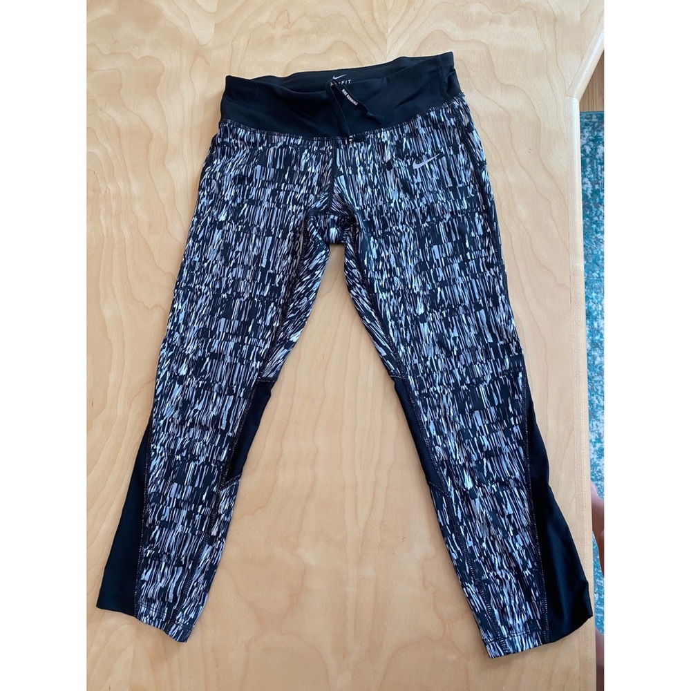 Cropped Multi-Colored Nike Workout Leggings